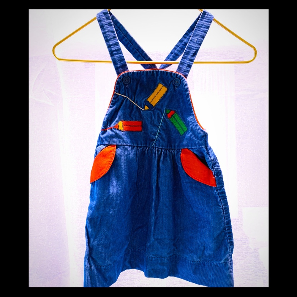 Vintage School-themed Corduroy Jumper